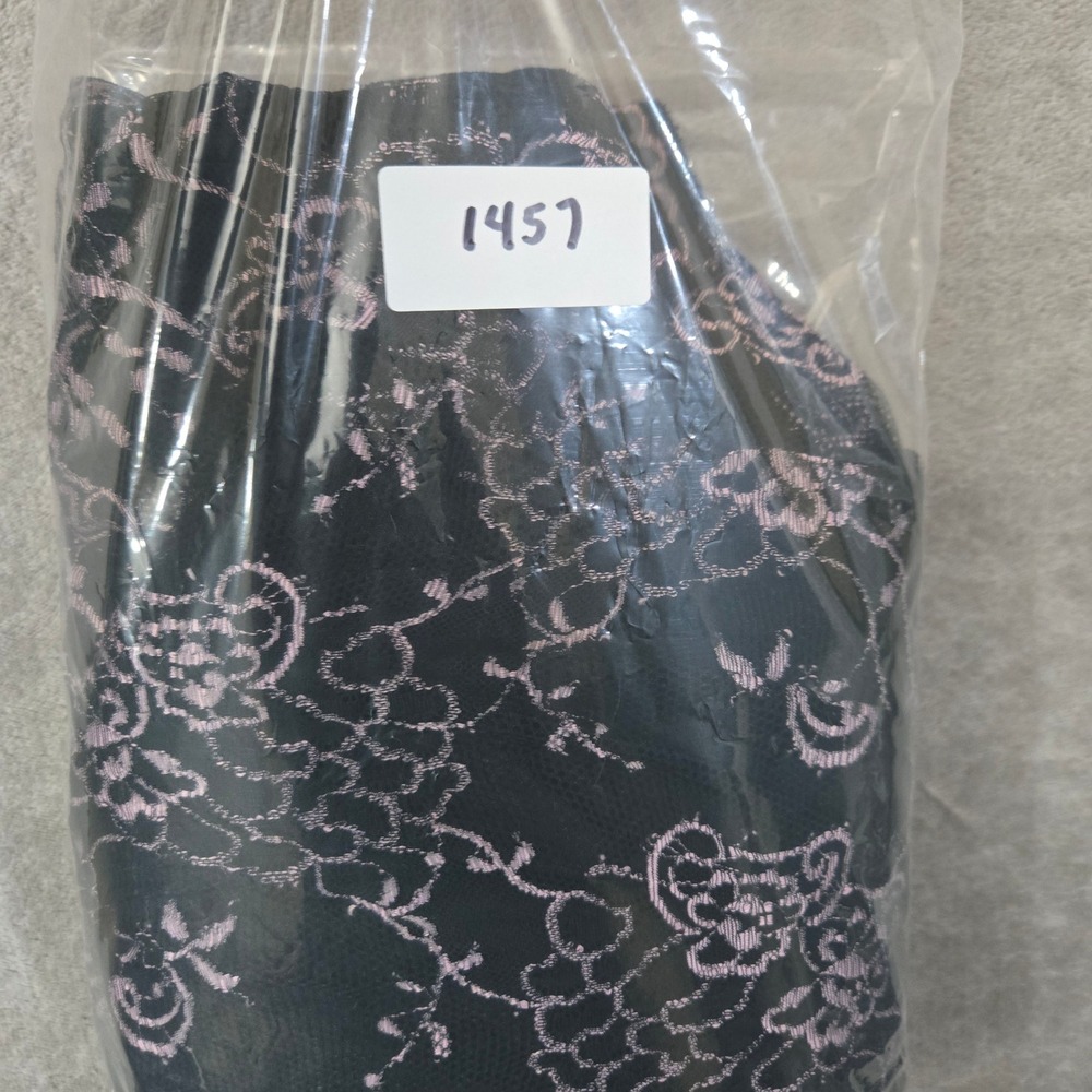 Dessy Collection‎ Black Pink Lace Strapless Prom Dress 10 Fairy Goth Y2K Sheer - Picture 13 of 13